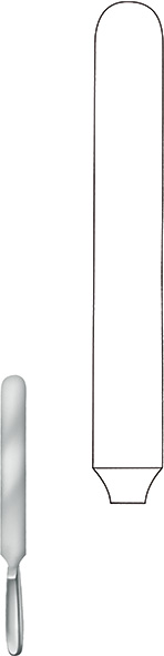 Brain knife, acc. to VirChow