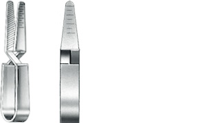 Vascular clip, acc. to Biemer