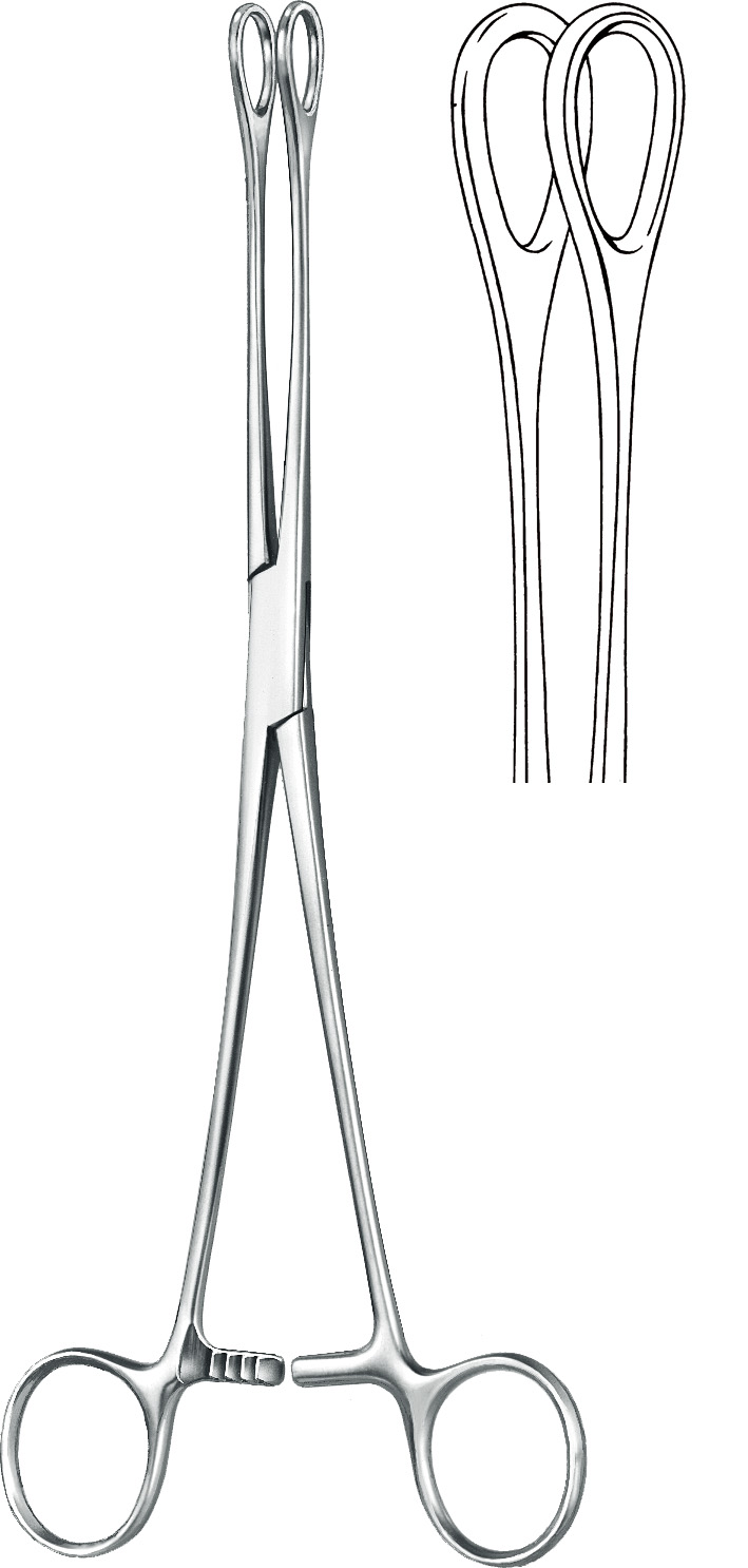 forceps, acc. to Foerster, smooth, straight