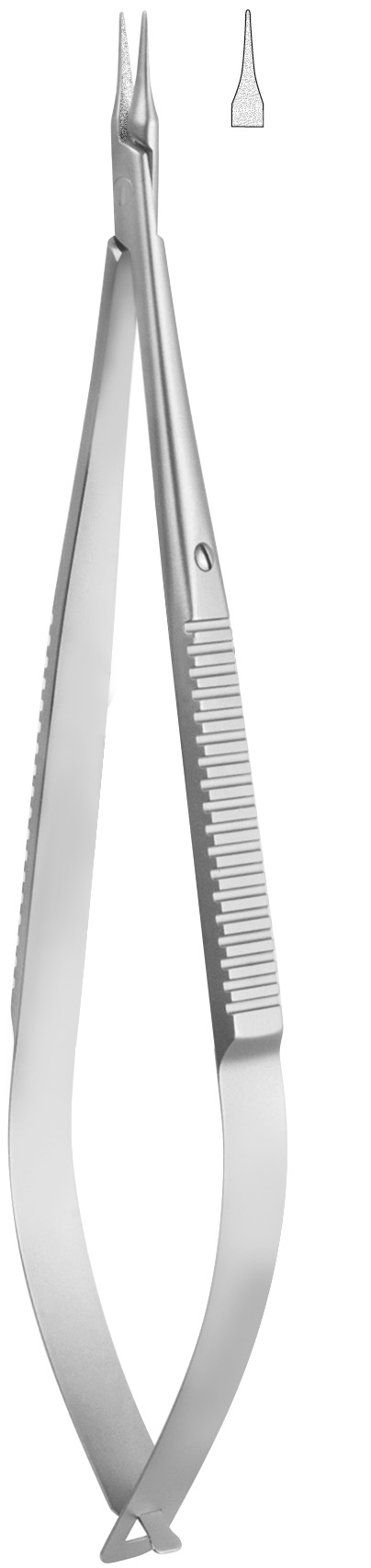 Micro needleholder, straight, without lock
