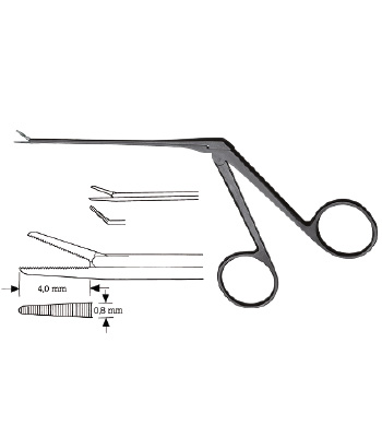 Micro ear forceps, right