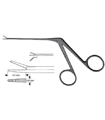 Micro ear forceps, left