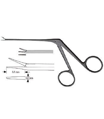Mini alligator forceps, acc. to McGee, smooth