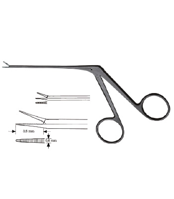 Mini alligator forceps, acc. to McGee, serrated