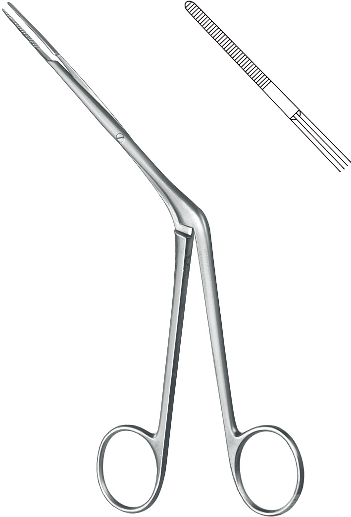 Nasal tampon forceps, acc. to Westmacott
