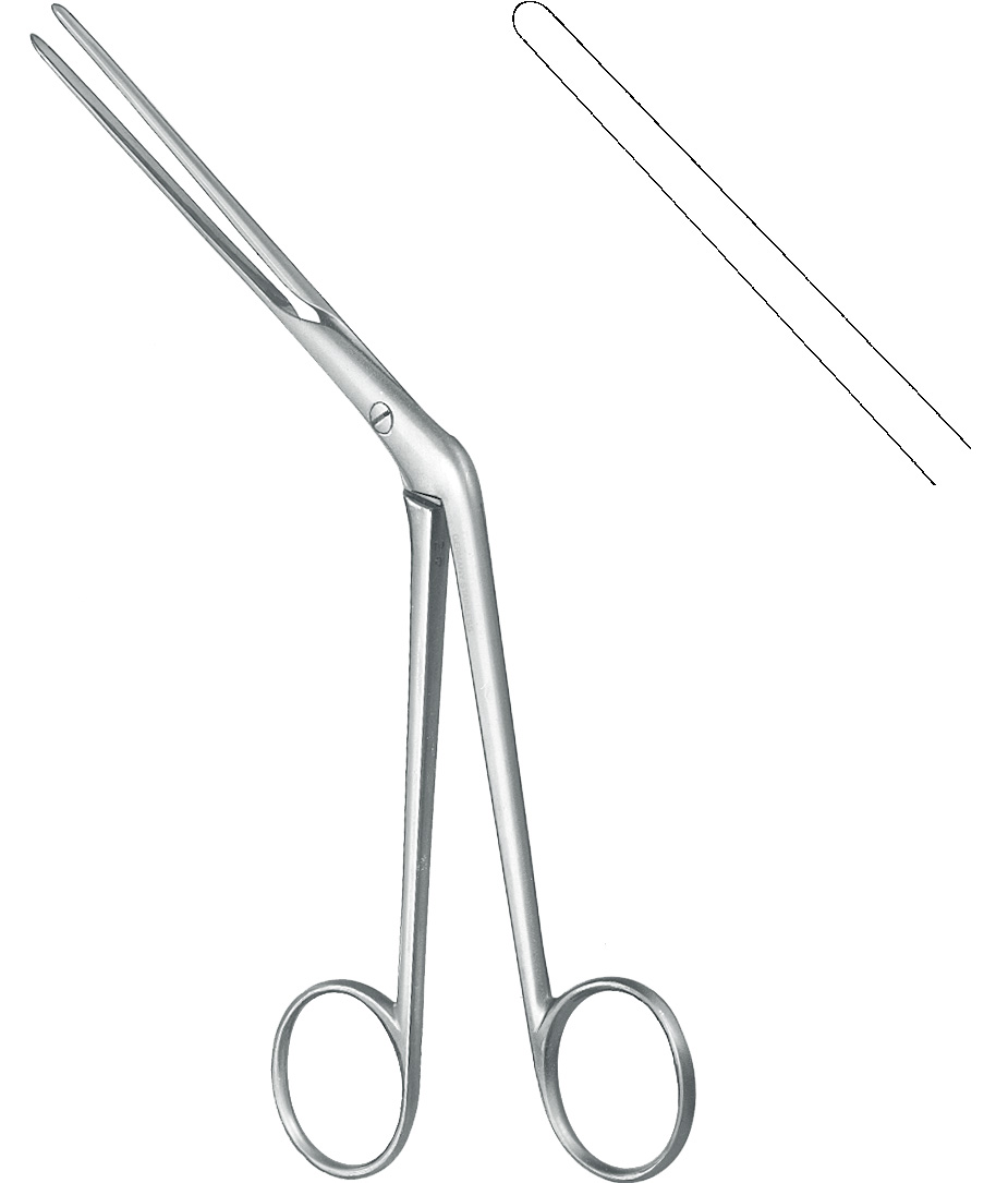 Nasal tampon forceps, acc. to Lubet-Barbon